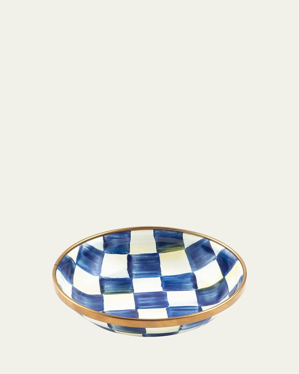 Royal Check Enamel Dipping Bowl